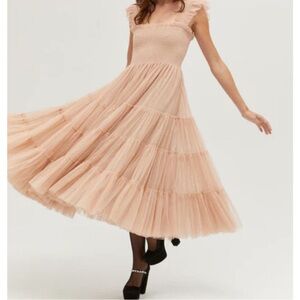 Hill House Tuille Blush Nap party dress.